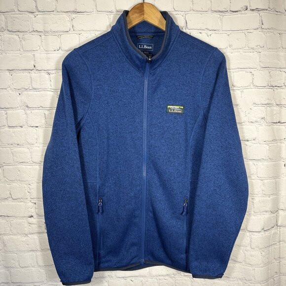 L.L. Bean Jackets & Blazers - LL Bean Jacket Womens Small Blue Sweater Fleece Full Zip‎ Hiking Outdoor